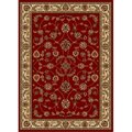 Radici 1596-1330-RED Como Rectangular Red Traditional Italy Area Rug- 3 ft. 3 in. W x 4 ft. 11 in. H 1596/1330/RED